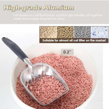 Vitisyao Cat Litter Scoop & Holder for Easy Cleanup