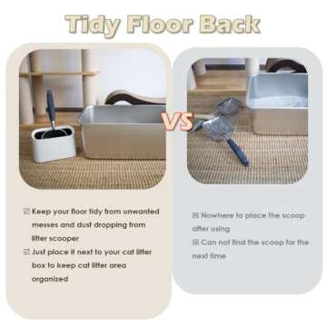 Vitisyao Cat Litter Scoop & Holder for Easy Cleanup