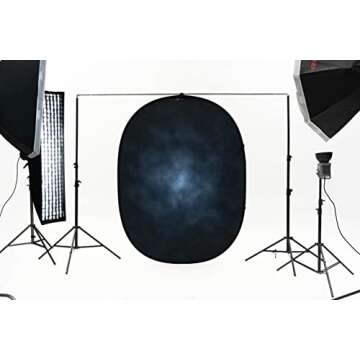 Kate Collapsible Backdrop Pop Up Backdrops Blue Portable Background for Portrait Photography, for Vi...