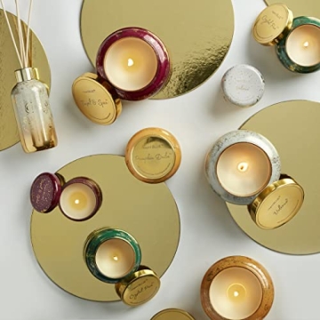 Luxury Capri Blue Glimmer Jar Candles - Holiday Scented Soy Wax