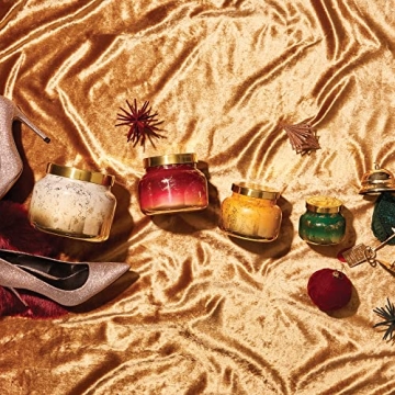 Luxury Capri Blue Glimmer Jar Candles - Holiday Scented Soy Wax