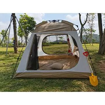 Heavy-Duty Galvanized Tent Stakes with Glow Feature