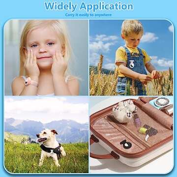 Hidden Airtag Holder for Kids, for Apple Air Tags-4 Pack GPS Tracker Case,Silicone Hidden Airtag Holder with PIn for Children, Elderly, Backpack,Luggage.