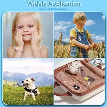 Hidden Airtag Holder for Kids, for Apple Air Tags-4 Pack GPS Tracker Case,Silicone Hidden Airtag Holder with PIn for Children, Elderly, Backpack,Luggage.