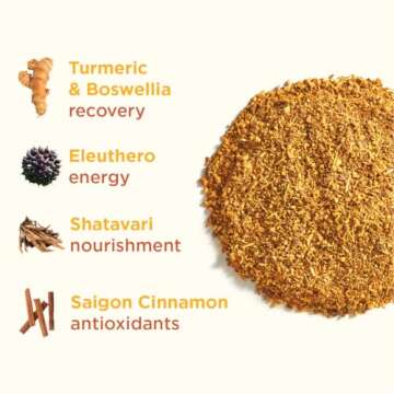 Rasa Superfunctional Golden Chai | Adaptogenic Chai with Shatavari, Saigon Cinnamon, Bioavailable Tumeric Extract, Boswellia, Vanilla (8 oz / 30 Servings)