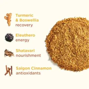 Rasa Superfunctional Golden Chai | Adaptogenic Chai with Shatavari, Saigon Cinnamon, Bioavailable Tumeric Extract, Boswellia, Vanilla (8 oz / 30 Servings)