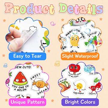 560 Pieces Punny Fun Reward Stickers for Kids Punny Labels Motivational Stickers Inspiration Positive Accents Teacher Supplies Stickers for Students Classroom Cute Incentive Stickers for School Chart