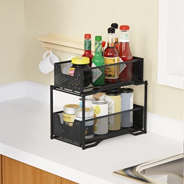 Sliding Basket Organizer - Stackable & Stylish Storage Solution
