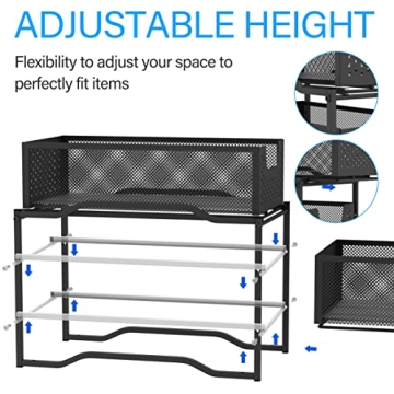Sliding Basket Organizer - Stackable & Stylish Storage Solution