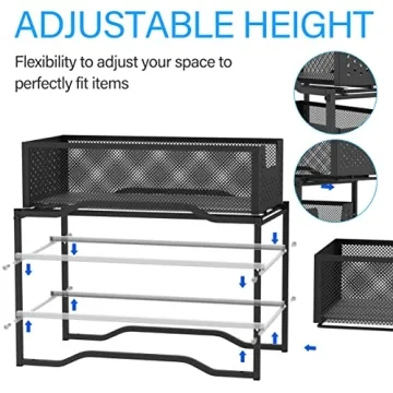 Sliding Basket Organizer - Stackable & Stylish Storage Solution