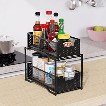 Sliding Basket Organizer - Stackable & Stylish Storage Solution