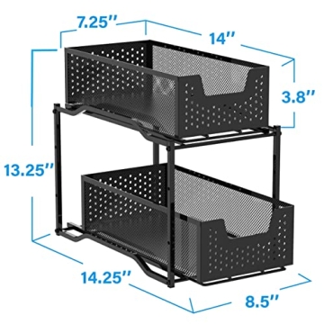 Sliding Basket Organizer - Stackable & Stylish Storage Solution