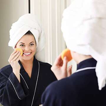 Handmade Spa Bath Gift Set - USA Made 3 Relaxing All-in-One Kit, Bath Bomb, Soy Candle, Facial Sponge. Natural Shea & Cocoa Butter Dry Skin. Gift Idea for Her Women Wife Birthdays Mom Mother in Laws