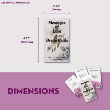 All Things Intuitive Love Oracle Cards - 54 Card Oracle Deck for Love, Romance, Soulmate & Twin Flame Messages