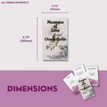 All Things Intuitive Love Oracle Cards - 54 Cards for Romance