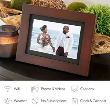 Brookstone PhotoShare 8” Digital Picture Frame with WiFi