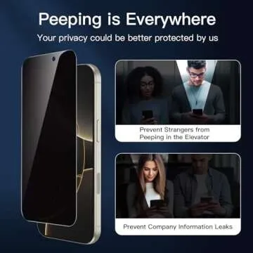 NEW'C 3x Screen Protector for iPhone 16 Pro Max (6.9 inches)+ 3x Camera Lens Protector, Sensor Protection, Case Friendly Tempered Glass Film, Ultra Resistant, Easy installation tool include