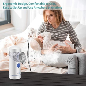 Portable Nebulizer with Rechargeable Battery and Warranty