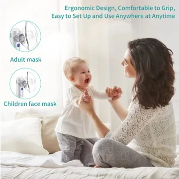 Portable Nebulizer with Rechargeable Battery and Warranty