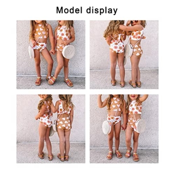 Cute Reversible Baby Girls Floral Swimsuit for Summer Fun