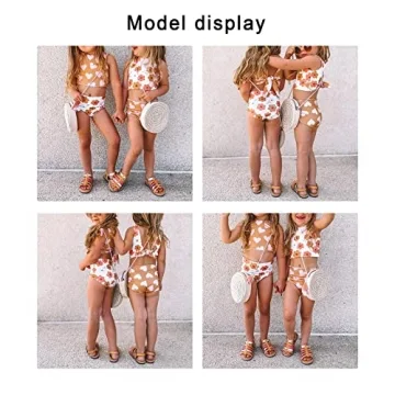 Cute Reversible Baby Girls Floral Swimsuit for Summer Fun
