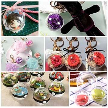 AOMGD 25 Set Clear Fillable Ornaments for Crafts