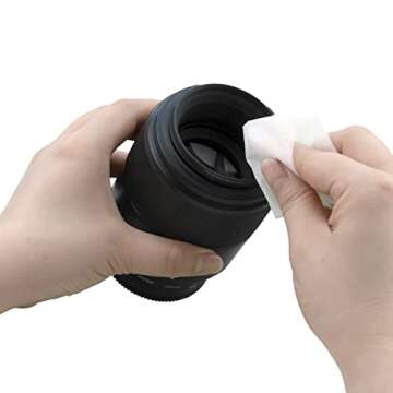 Camkix Camera Lens Cleaning Kit - Air Blower, 2in1 Lens Cleaning Pen, Cleaning Brush, Spray Bottle w/Cleaning Solution, Lens Cleaning Paper Tissue (Without Fluid)