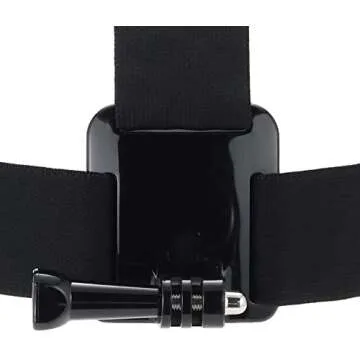 Amazon Basics Head Strap Camera Mount for GoPro, Black