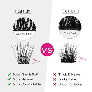 Natural Look CALAILIS Cluster Lashes for DIY Beauty