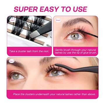Natural Look CALAILIS Cluster Lashes for DIY Beauty