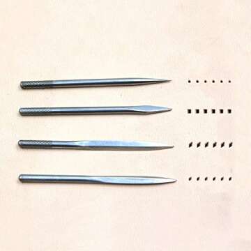OWDEN 4 in 1 Awl Tool Set for Leathercraft Professionals