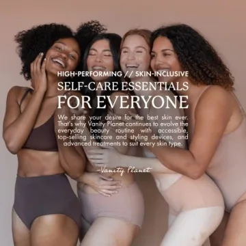 Vanity Planet Baia Black Makeup Bag with LED Mirror