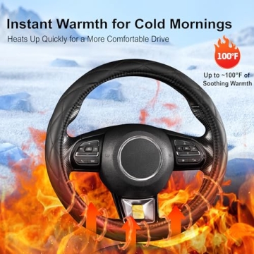 Heated Steering Wheel Cover WARMITORY Stylish Comfort