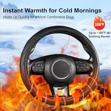 Heated Steering Wheel Cover WARMITORY Stylish Comfort