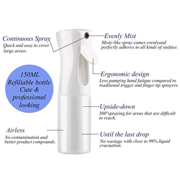 Yebeauty Misting Spray Bottle for Hair and Plants - Fine Mist