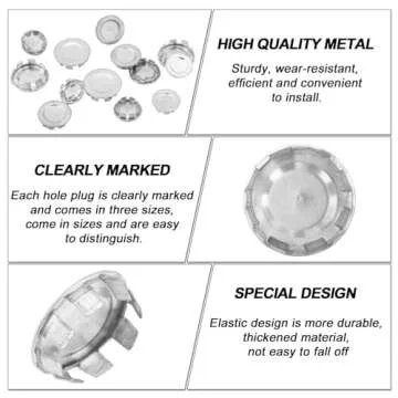 Yaocom 12 Pcs Knockout Seal Electrical Box Knockout Plugs Round Steel Removable Seal Various Sizes for Closure Unused Box Outlets, Compatible with Size of The Conduit Pipe(3/4 Inch)