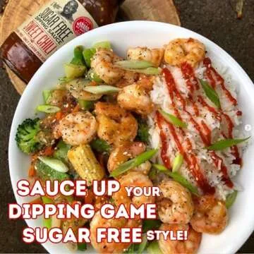 G Hughes Sugar Free, Sweet Chili Sauce - Gluten Free Dipping Sauces, Sugar Free Sauce, No Sugar Hot Sauce, Low Carb Red Chili Sauce, Spicy Chili Sauce - 18 oz (3 Pack)