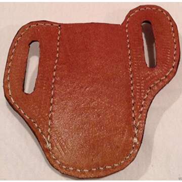 G GABRIELMODU Knife Holder TAN Pancake Sheath for The Buck #110 Folding Hunting Knife