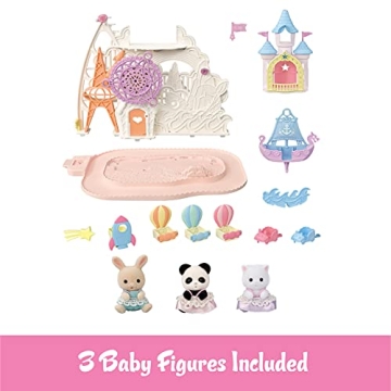 Calico Critters Baby Amusement Park Playset with 3 Figures