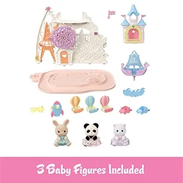 Calico Critters Baby Amusement Park Playset with 3 Figures