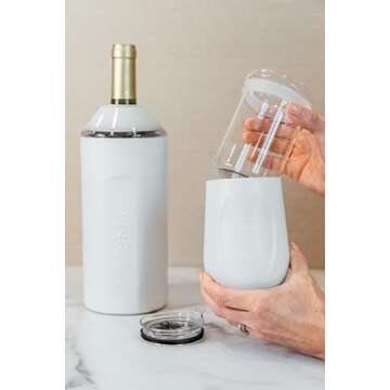 Vinglacé Insulated Stemless Wine Glass with Glass Insert