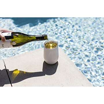 Vinglacé Insulated Stemless Wine Glass with Glass Insert