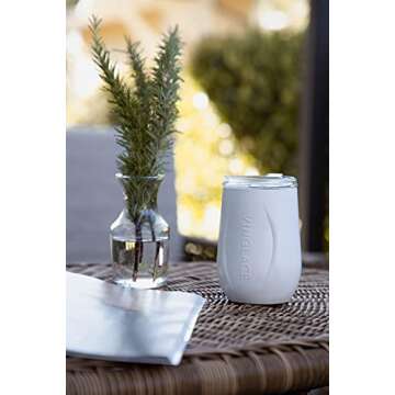 Vinglacé Insulated Stemless Wine Glass with Glass Insert