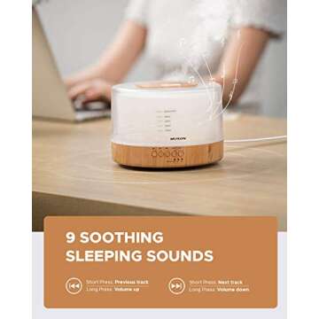 Muson Essential Oil Diffuser Combo with Sounds and Light