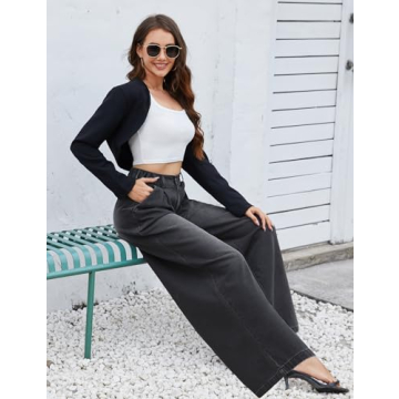 Tapata Women's Tall Wide Leg Jeans - Chic Comfort