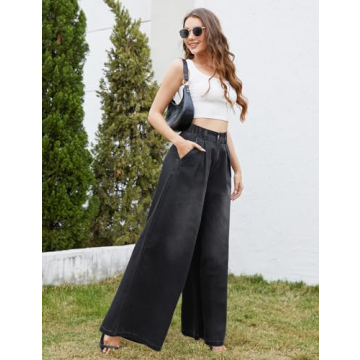 Tapata Women's Tall Wide Leg Jeans - Chic Comfort