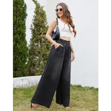 Tapata Women's Tall Wide Leg Jeans - Chic Comfort