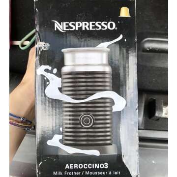 Nestle Nespresso Aeroccino3 3594 Black Milk Frother