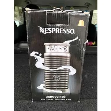 Nestle Nespresso Aeroccino3 3594 Black Milk Frother