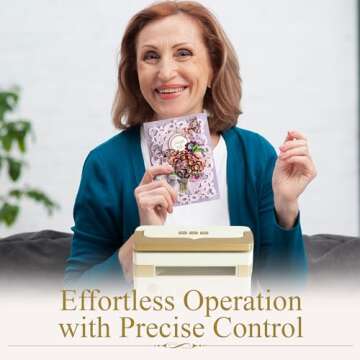 Anna Griffin Empress Machine - Mini Electric Die Cutting and Embossing Machine for Card Making, Complete Plate System, Cutting Dies and Embossing Folders - 7.5 x 4 x 4.5 - Mini
